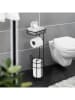 Wenko Toiletborstelgarnituur zwart - (B)16 x (H)58 x (D)18 cm