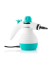 InnovaGoods Dampfreiniger in Weiß/ Türkis mit Zubehör - (B)29 x (H)13 x (T)23 cm