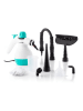 InnovaGoods Dampfreiniger in Weiß/ Türkis mit Zubehör - (B)29 x (H)13 x (T)23 cm