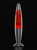 InnovaGoods Lavalamp zilverkleurig/rood - (H)34 x Ø 8,5 cm