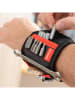 InnovaGoods Magnetisches Heimwerkerarmband in Schwarz/ Rot