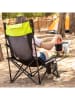 InnovaGoods Campingstuhl in Schwarz/ Gelb - (B)88 x (H)115 x (T)86 cm