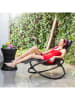 InnovaGoods Schaukelstuhl in Schwarz - (B)150 x (H)75 x (T)88 cm