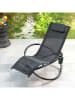 InnovaGoods Schaukelstuhl in Schwarz - (B)150 x (H)75 x (T)88 cm
