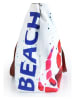 Anemoss Strandtas ''Crab'' wit/rood/blauw - (L)27,9 x (B)50,8 cm