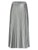 Herrlicher Plisseerock in Silber