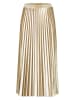 Herrlicher Plisseerock in Gold