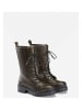 Herrlicher Leren boots "The Dock" kaki