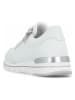 remonte Leder-Sneakers in Weiß/ Silber