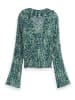Scotch & Soda Blouse groen/wit