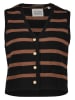 Scotch & Soda Gebreide bodywarmer zwart/lichtbruin