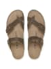BABUNKERS Family Leder-Zehentrenner in Khaki