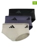 adidas Slipy (3 pary) w kolorze szarym, granatowym i czarnym