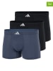adidas 3-delige set: boxershorts zwart