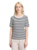 BETTY & CO Shirt in Weiß/ Dunkelblau