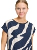 BETTY & CO Shirt in Dunkelblau/ Weiß