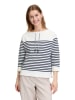 BETTY & CO Bluza w kolorze biało-granatowym