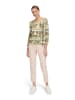 Betty Barclay Shirt in Khaki/ Weiß
