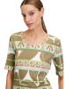 Betty Barclay Shirt kaki/wit