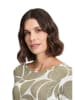 Betty Barclay Longsleeve in Khaki/ Weiß