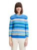 Betty Barclay Pullover in Blau/ Weiß