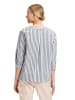 BETTY & CO Bluse in Creme/ Dunkelblau