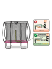 EXIT Trampoline "Silhouette" roze - (B)214 x (H)245 cm - vanaf 3 jaar