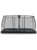 EXIT Trampolin "Dynamic Groundlevel" in Schwarz - (B)427 x (H)244 cm - ab 3 Jahren