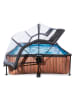 EXIT Pool mit Schutzabdeckung - ab 6 Jahren - (L)300 x (B)200 x (H)65 x (T)65 cm