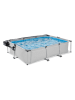 EXIT Pool "Soft grey" mit Schutzabdeckung - (L)300 x (B)200 x (T)65 cm