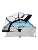 EXIT Pool "Soft grey" mit Schutzabdeckung - (L)300 x (B)200 x (T)65 cm