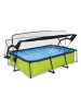 EXIT Pool mit Schutzabdeckung - ab 6 Jahren - (L)300 x (B)200 x (H)65 x (T)65 cm