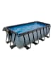 EXIT Zwembad met zonnedak "Stone" - vanaf 6 jaar - (L)400 x (B)200 x (D)122 cm