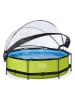 EXIT Pool "Lime" mit Schutzabdeckung - ab 6 Jahren - Ø 300 cm