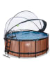 EXIT Pool "Wood" mit Schutzabdeckung - ab 6 Jahren - Ø 360 cm