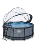 EXIT Pool "Stone" mit Schutzabdeckung - ab 6 Jahren - Ø 360 cm