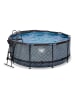 EXIT Pool "Stone" mit Schutzabdeckung - ab 6 Jahren - Ø 360 cm