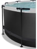 EXIT Zwembad met zonnedak "Black Leather" - vanaf 6 jaar - Ø 360 cm