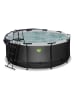 EXIT Pool "Black Leather" mit Schutzabdeckung - ab 6 Jahren - Ø 360 cm