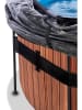 EXIT Zwembad met zonnedak "Wood" - vanaf 6 jaar - Ø 427 cm