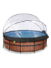 EXIT Pool "Wood" mit Schutzabdeckung - ab 6 Jahren - Ø 427 cm