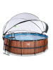 EXIT Pool "Wood" mit Schutzabdeckung - ab 6 Jahren - Ø 427 cm