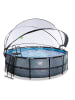 EXIT Pool "Stone" mit Schutzabdeckung - ab 6 Jahren - Ø 427 cm