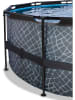 EXIT Pool "Stone" mit Schutzabdeckung - ab 6 Jahren - Ø 427 cm
