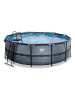 EXIT Pool "Stone" mit Schutzabdeckung - ab 6 Jahren - Ø 427 cm