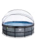 EXIT Pool "Stone" mit Schutzabdeckung - ab 6 Jahren - Ø 450 cm