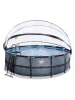 EXIT Pool "Stone" mit Schutzabdeckung - ab 6 Jahren - Ø 450 cm