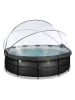 EXIT Pool "Black Leather" mit Schutzabdeckung - ab 6 Jahren - Ø 450 cm