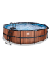 EXIT Pool "Wood" mit Schutzabdeckung - ab 6 Jahren - Ø 488 cm