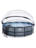 EXIT Pool "Stone" mit Schutzabdeckung- ab 6 Jahren - Ø 488 cm